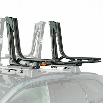 MOS UpLift™ Universal Lift Assist Rack System installed on a car with white background