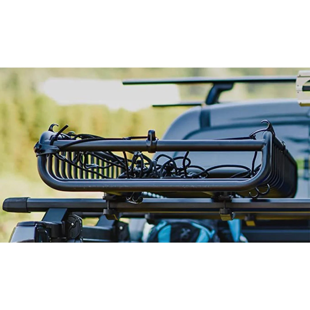 Narrow Rooftop Cargo Basket attached