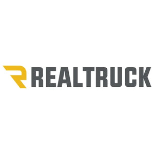 RealTruck brand logo sold by Adventure Outdoors, supplier of truck accessories, tonneau covers, and off-road upgrade gear.