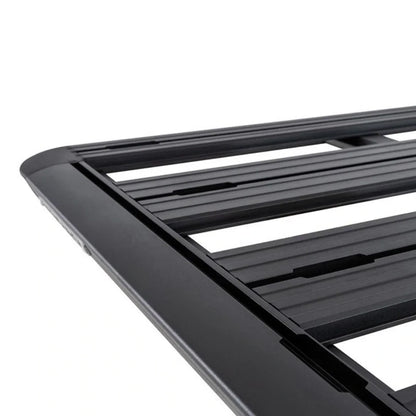 Close-up of platform front extrusion channel design