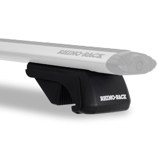 Four black Rhino-Rack Vortex SX026 roof rack legs with installation hardware