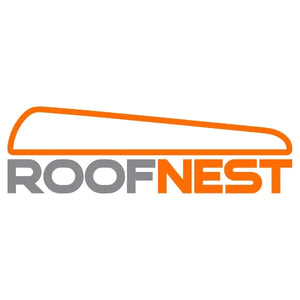 Roofnest brand logo sold by Adventure Outdoors, maker of hard shell rooftop tents and overlanding camping gear.