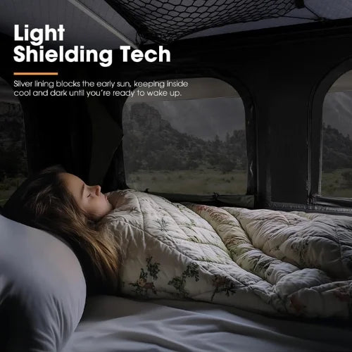 San Hima Gibb Pop Up Rooftop Tent - 360° View Straight Pop Up RTT