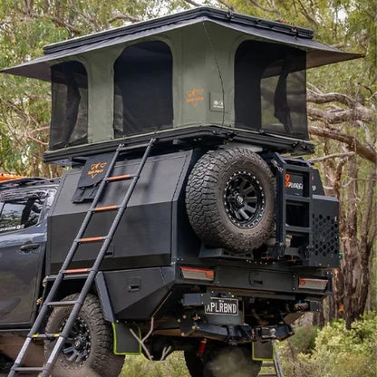 San Hima Gibb Pop Up Rooftop Tent - 360° View Straight Pop Up RTT