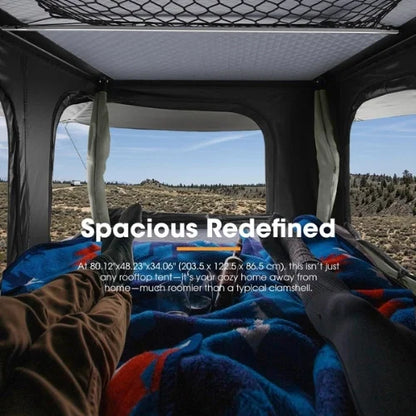 San Hima Gibb Pop Up Rooftop Tent - 360° View Straight Pop Up RTT