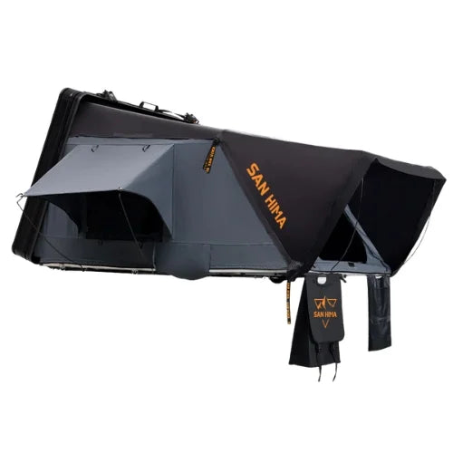 San Hima Stargazer Pro Rooftop Tent - Fully Loaded Shorter Mini Hard Shell RTT