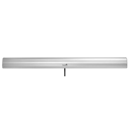 Long rectangular shady boy awning housing on a white background