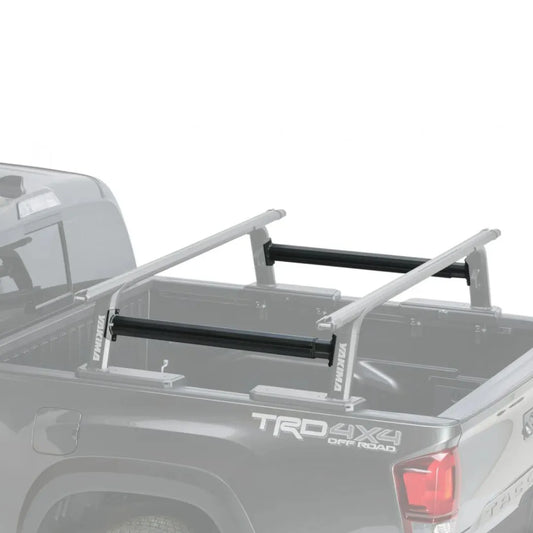 Bed rack on a truck bed with 'TRD 4x4 Off Road' branding.