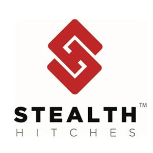 Stealth Hitches logo – premium hidden tow hitches available at Adventure Outdoors.