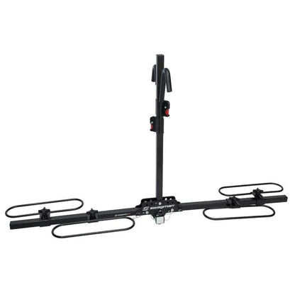 Swagman XC2 hitch bike rack shown without bikes, displaying its compact and simple design.