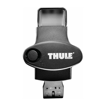 Front view of a single Thule 450 CrossRoad Foot, showing branding and locking mechanism area