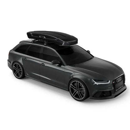 Thule Vector Alpine mounted on a dark Audi