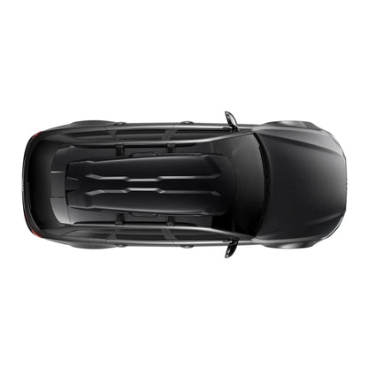 Top-down view of Thule Vector Alpine mounted on a vehicle