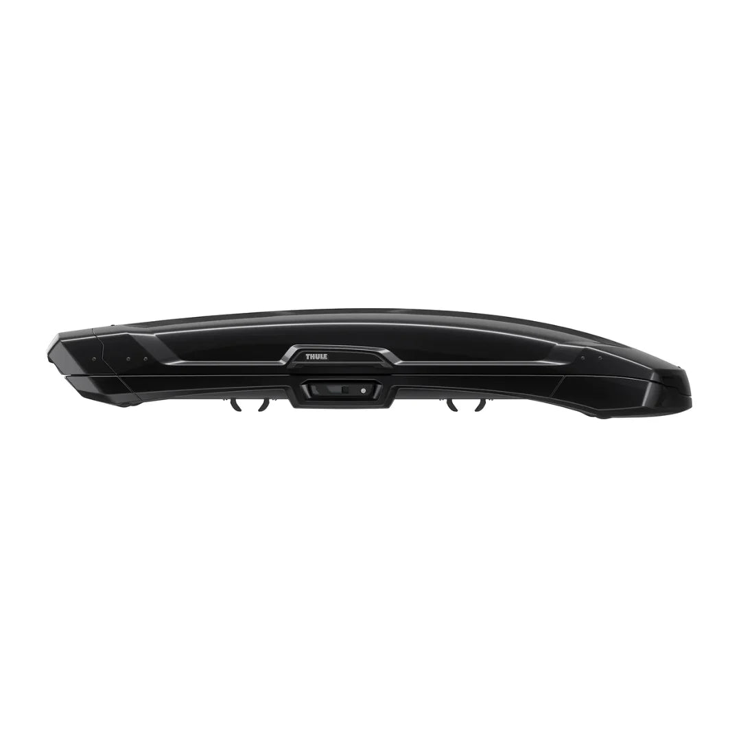 Low-profile side view of Thule Vector Alpine cargo box