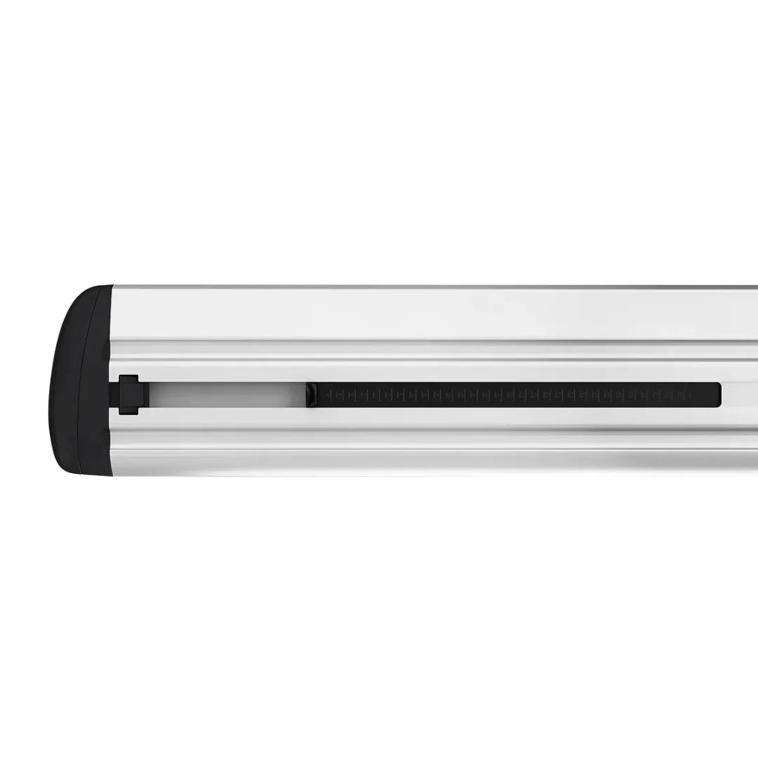 Silver Thule WingBar Evo with aerodynamic wing profile