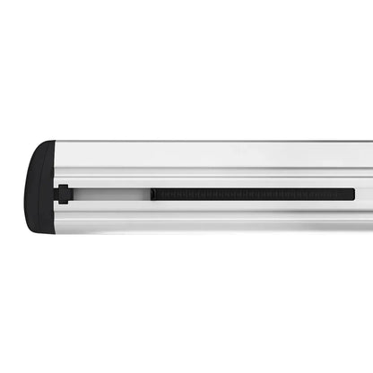 Silver Thule WingBar Evo with aerodynamic wing profile