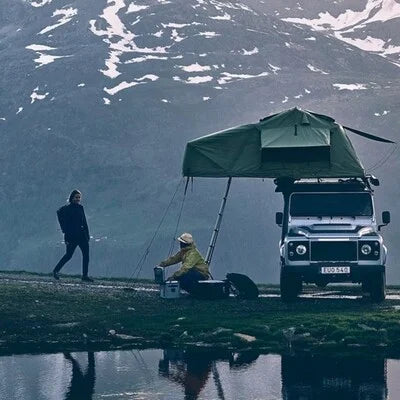 Thule Tepui Explorer Autana Roof Tent set up in rainy mountains