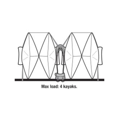 Thule 830 Stacker Kayak Carrier
 max load 4 kayaks