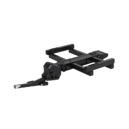 Thule Arcos Tilt Platform frame showing tool-free AutoAttach mounting system for the 1.25" receiver