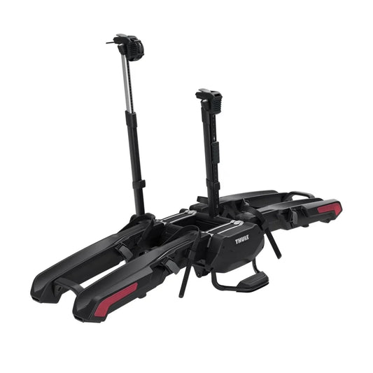 Thule Epos hitch bike rack with upright bike arms extended