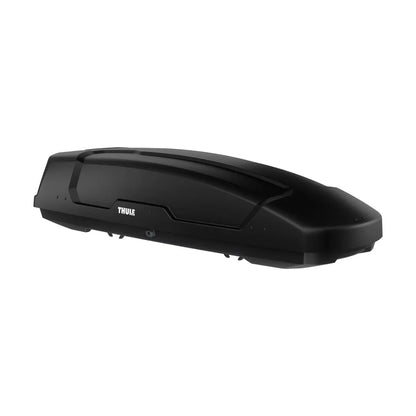 A side profile of the Thule Force XT Sport rooftop cargo box on a white background.