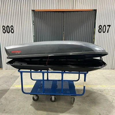Yakima SkyBox Carbonite 21 on wagon