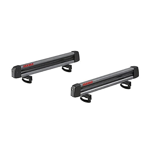 Pair of Yakima FreshTrack 6 ski racks designed for skis and snowboards.