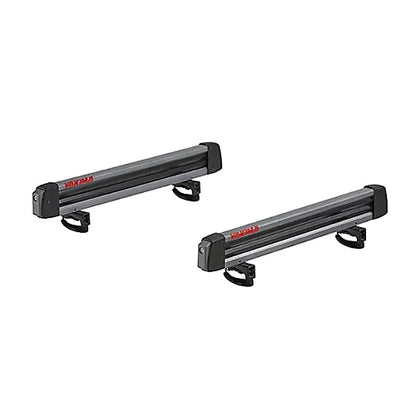 Pair of Yakima FreshTrack 6 ski racks designed for skis and snowboards.