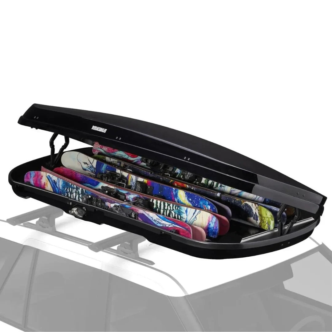 Yakima GrandTour Lo
 filled with 5 sets of skis