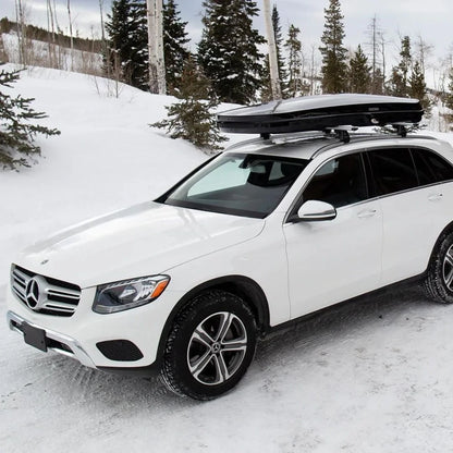 Yakima GrandTour Lo on car parked in the snow