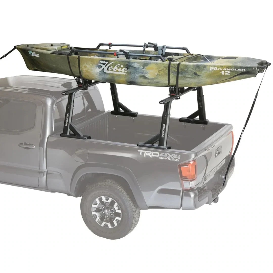 Yakima OverHaul HD Bed Rack holding boat on truck