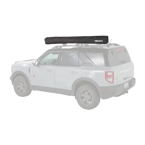 Car roof rack system on a white background