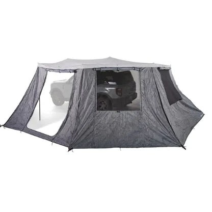 Car tent with a vehicle inside on a white background