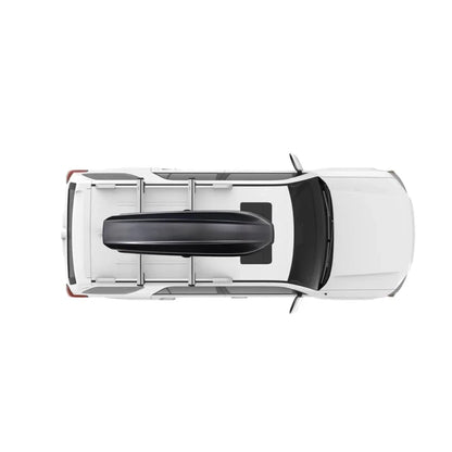 Yakima SkyBox 12 Carbonite on car