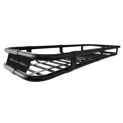 Alloy AO narrow skinny roof basket angled view highlighting slim design and alloy steel construction