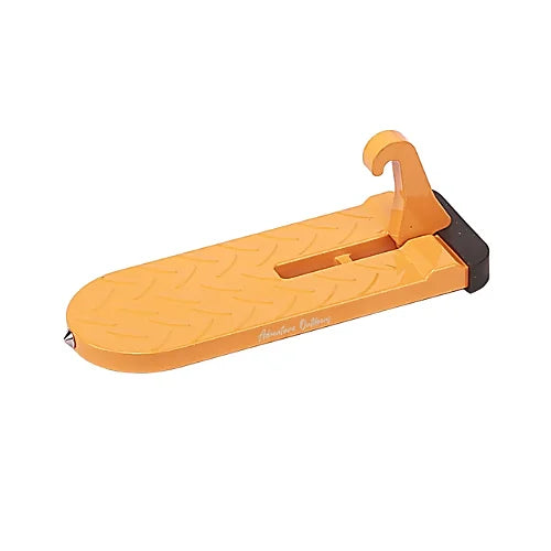 AO 2.0 yellow multi-function car door step for easy roof access, foldable step tool