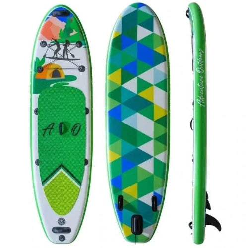 AO Kelp stand up paddleboard top bottom and side profile views