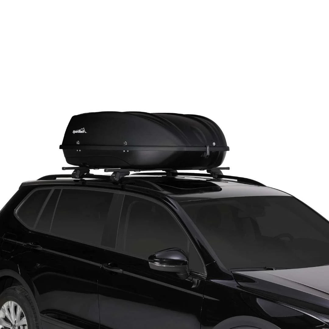 Skyline XL mounted on black SUV, viewed from side angle.