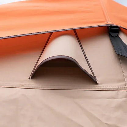 Dog House Mesa soft shell rooftop tent vent window with awning cover
