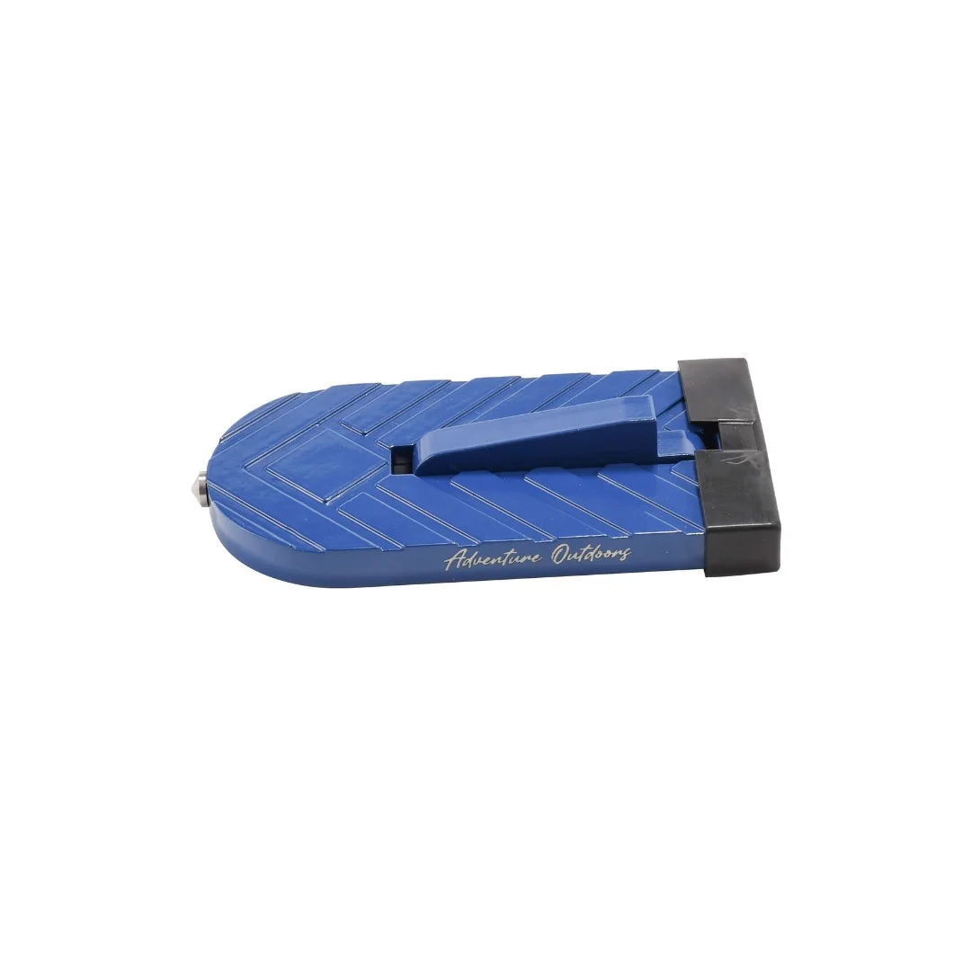Blue AO door step with on white background
