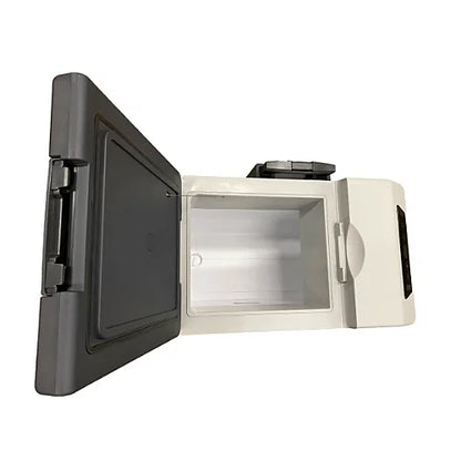 Enthuze Portable Refrigerator 50L interior storage compartment with open lid
