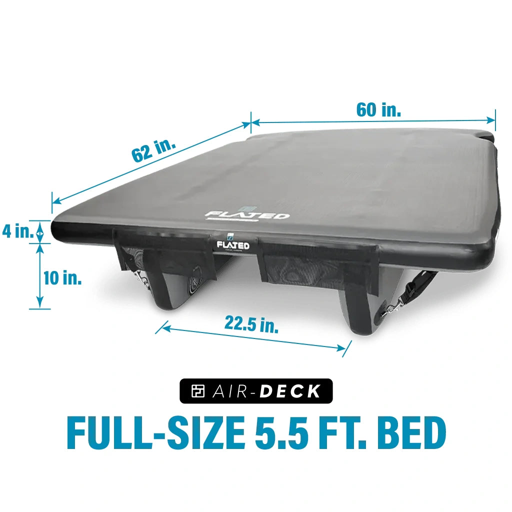 FLATED Air-Deck Inflatable Truck Bed Sleeping Platform – Multiple Sizes