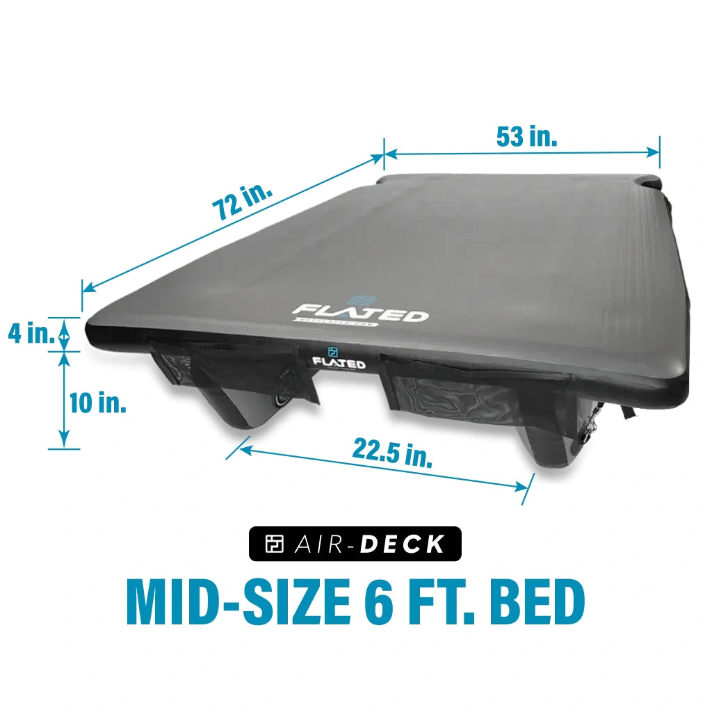 FLATED Air-Deck Inflatable Truck Bed Sleeping Platform – Multiple Sizes