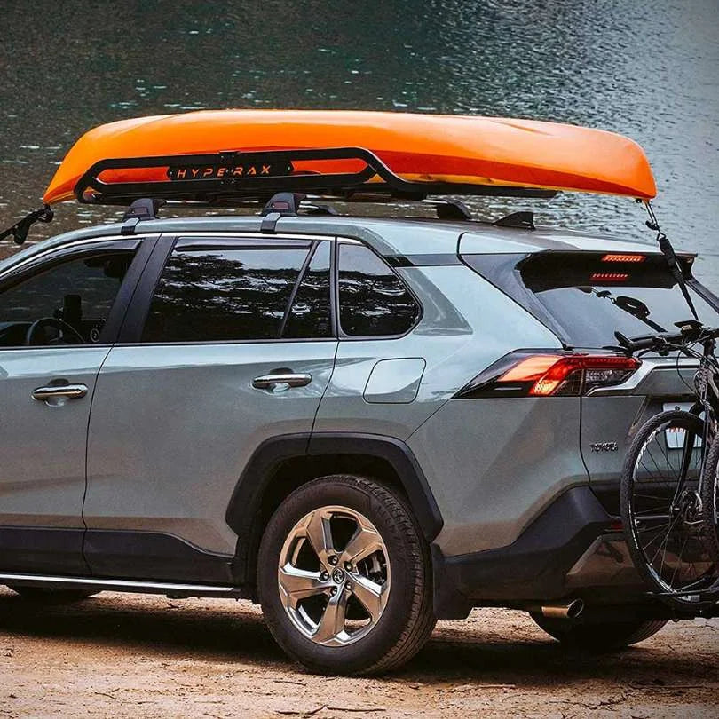 Hyperax Iridium Basket on car with kayak