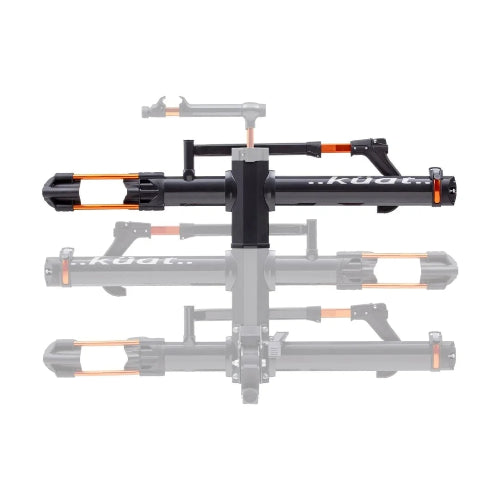 Kuat NV 2.0 1-Bike Add-On in gray and orange colorway