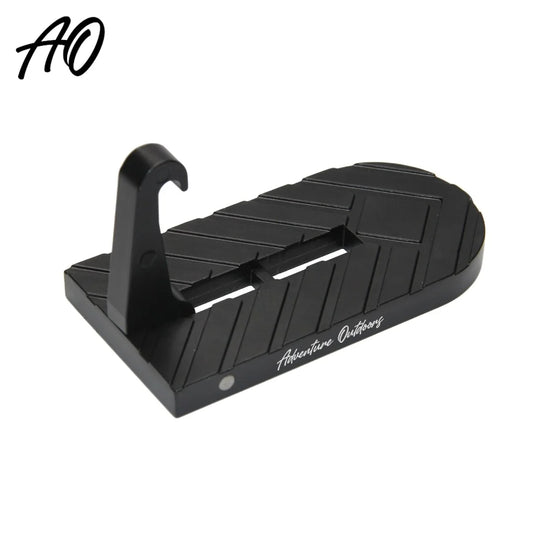 BLACK AO door step on white background
