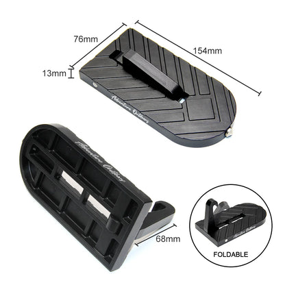 Diagram of AO door step dimensions and folding design