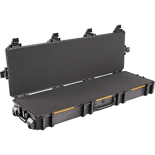 Pelican V800E Vault Case open on truck tailgate during outdoor activity