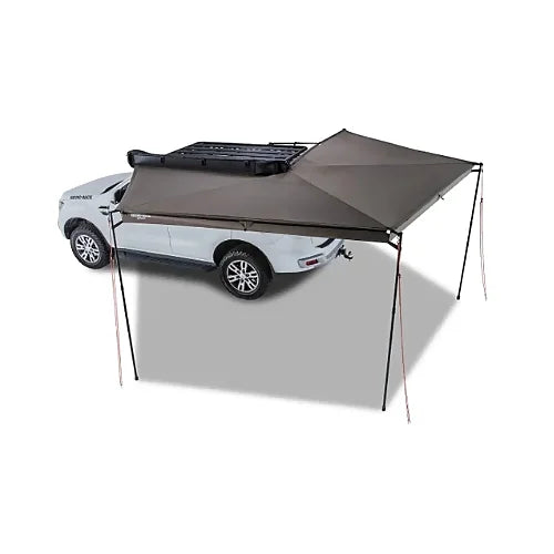 Top-down angle showing full 270-degree shade coverage on passenger side