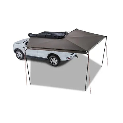 Top-down angle showing full 270-degree shade coverage on passenger side